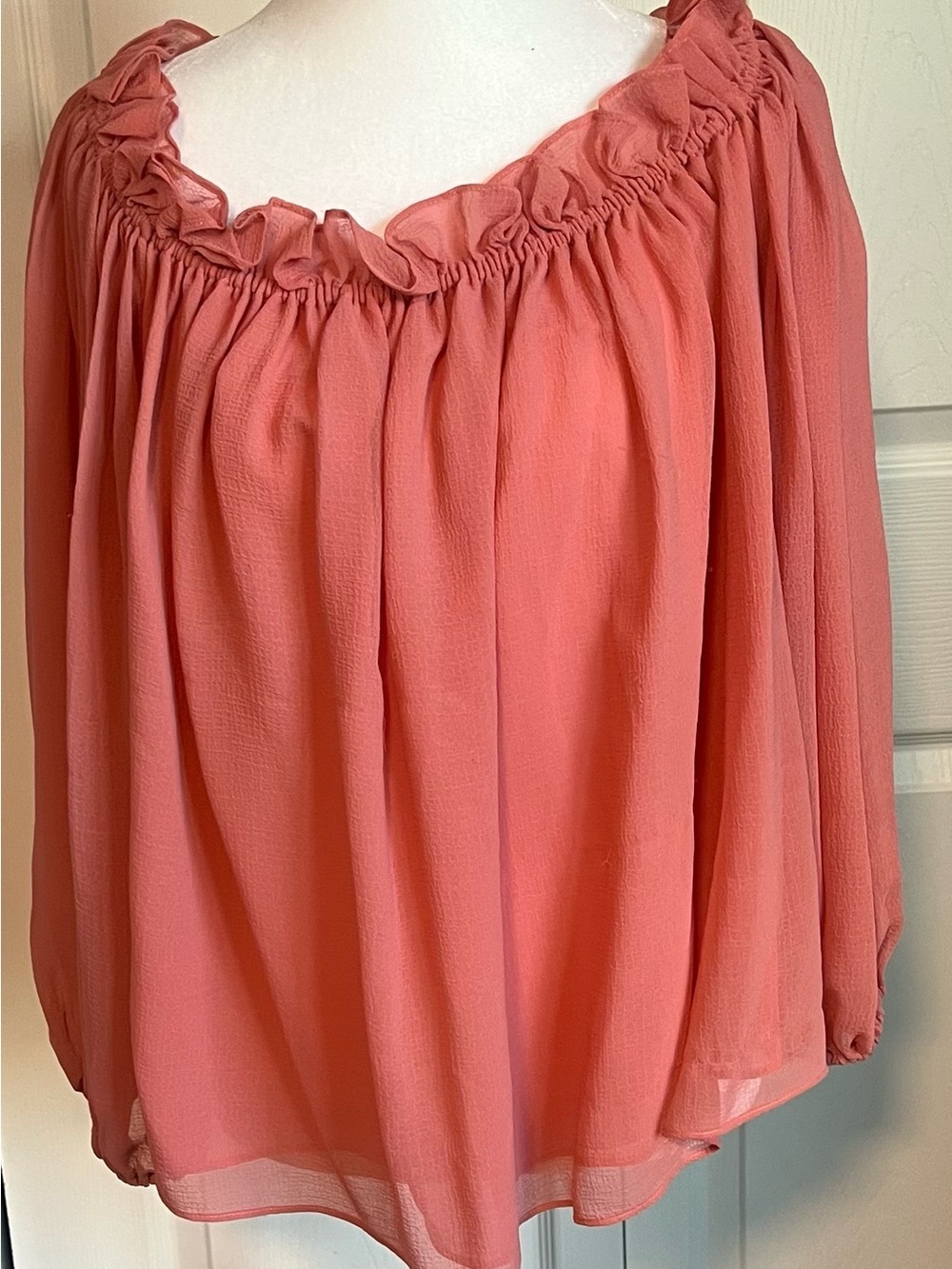INC International Concepts Rose-Pink Off-The-Shoulder Blouse